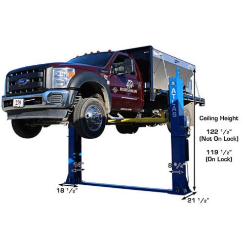 Atlas BP12000X 12K Commercial Grade Baseplate Two Post Lift