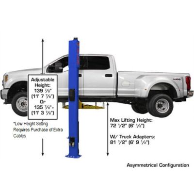 Atlas PVL10 10K Overhead Two Post Lift ALI Certified