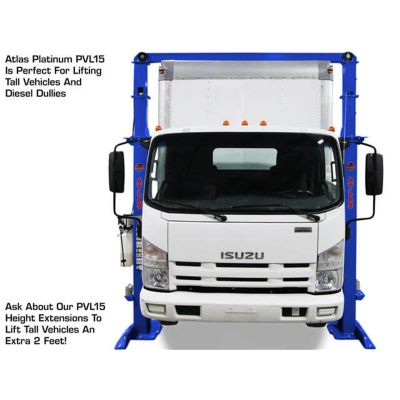 Atlas Platinum PVL15 ALI Certified Commercial Grade Overhead 2-Post Lift 15,000 lb. Capacity