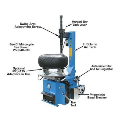 Atlas TC289 Extra Large Rim-Clamp Tire Changer
