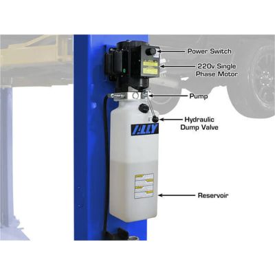 Atlas PVL9BP Platinum ALI Certified Baseplate 2 Post Lift