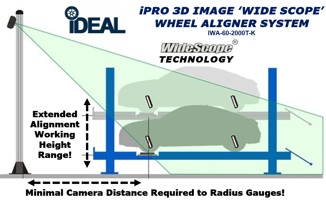 iDeal 3D iPRO Image Wheel Aligner System - IWA-60-2000T-K