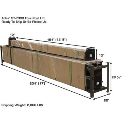 Atlas PRO7000ST Super Tall 4 Post Lift 7000 lb. Capacity