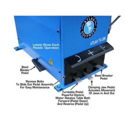 Atlas TC289 Rim Clamp Tire Changer + WB41 Wheel Balancer Combo