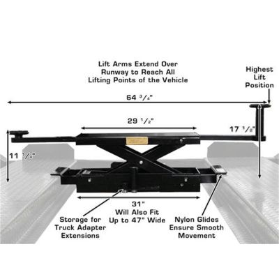 Atlas PROJACK35 Sliding Bridge Jack 3500lb Capacity