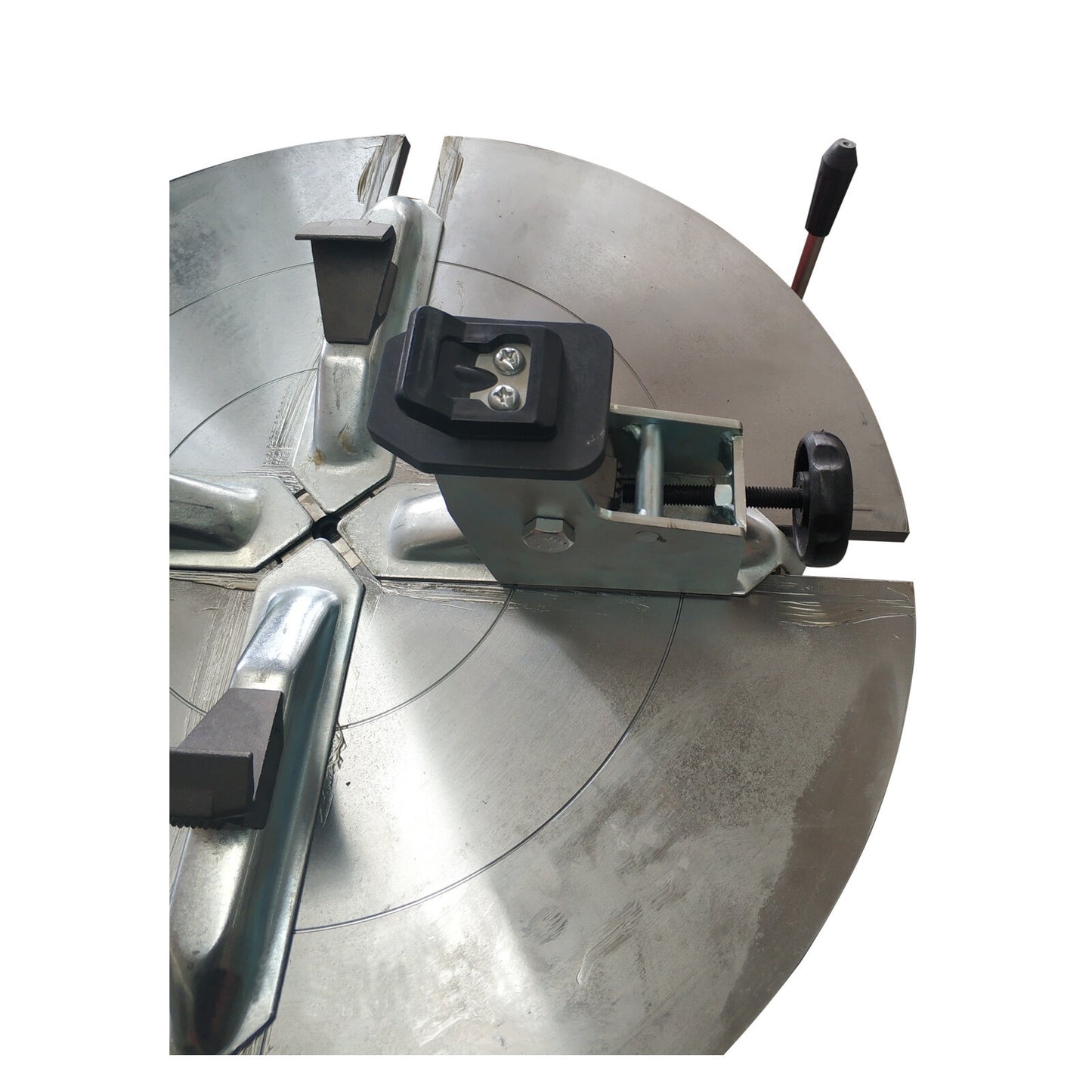 KT-MC1 Motorcycle adapter for Katool tire changers shown on the tire changer