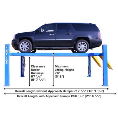 Atlas 414 14,000lb Commercial Four Post Lift