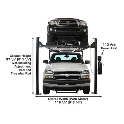 Atlas PRO8000EXT-L Extra Tall, Extra Long Portable 4-Post Lift 8000 lb. Capacity