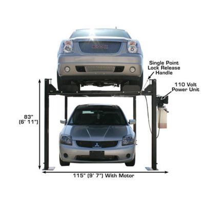 Atlas PRO8000 Portable Hobbyist 4 Post Lift 8000 lb. Capacity
