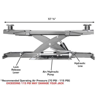 Atlas Platinum RJ7000 Rolling Jack 7,000lb Capacity