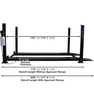 Atlas PRO8000 Portable Hobbyist 4 Post Lift 8000 lb. Capacity