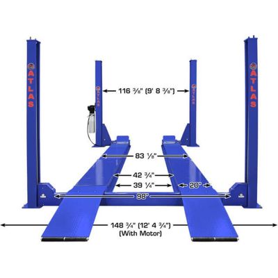 Atlas PVL140F-EXT 14,000 LB Certified Alignment Lift
