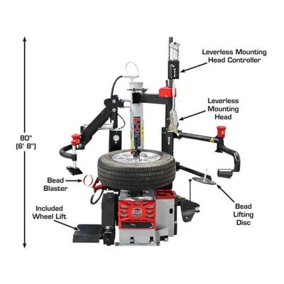 Atlas PTC500 Center Post Tire Changer with Assist Arms