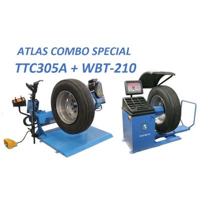 Atlas TC305A Tire Changer+WBT210 Wheel Balancer Combo