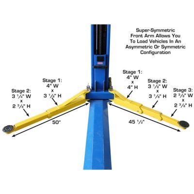Atlas BP8000 Baseplate 2 Post Lift 8,000 lb. Capacity