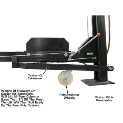 Atlas PRO8000EXT Extra Tall Portable Hobbyist 4-Post Lift 8000 lb. Capacity