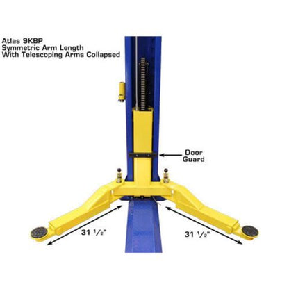Atlas 9KBPX 9,000lb Capacity Baseplate Two Post Lift