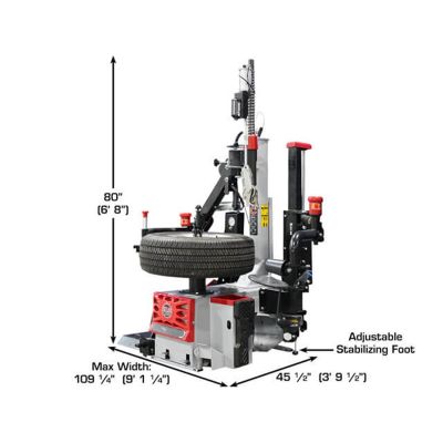 Atlas PTC500 Center Post Tire Changer with Assist Arms