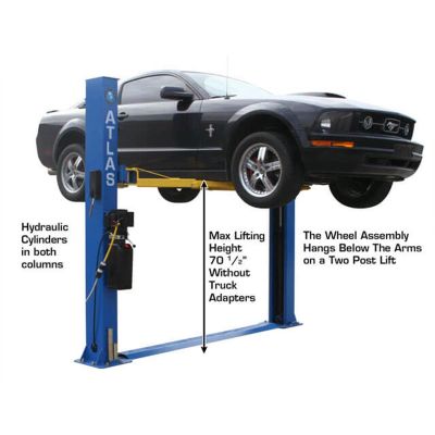 Atlas BP8000 Baseplate 2 Post Lift 8,000 lb. Capacity