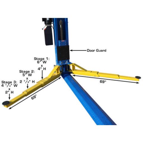 Atlas BP12000X 12K Commercial Grade Baseplate Two Post Lift