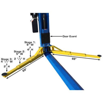 Atlas BP12000X 12K Commercial Grade Baseplate Two Post Lift