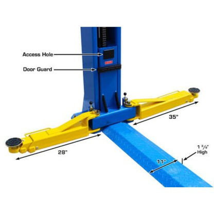 Atlas BP10000X Commercial Grade Baseplate 2 Post Lift 10,000 lb. Capacity