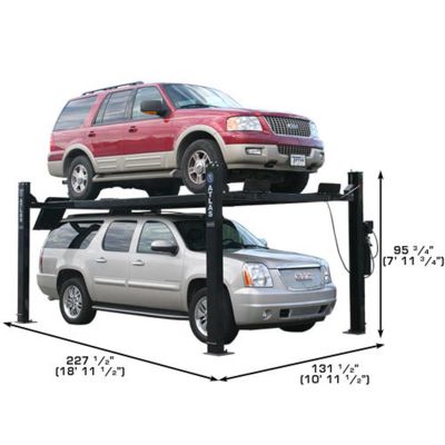 Atlas PRO9000 Extra Tall, Extra Wide Portable Heavy Duty 4-Post Lift 9000 lb. Capacity