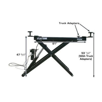 Atlas 6MR Portable Mid-Rise Scissor Lift 6000 lb. Capacity