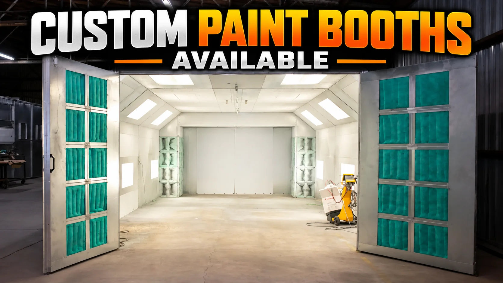 Custom paint booths available